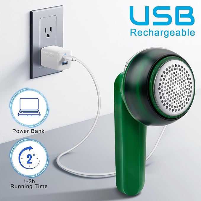 Rechargeable Lint Remover,Portable Electric USB